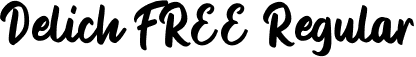 Delich FREE Regular font - Delich FREE.ttf