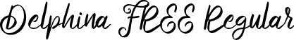 Delphina FREE Regular font - Delphina FREE.otf