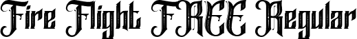 Fire Flight FREE Regular font - Fire Flight FREE.ttf