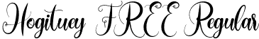 Hogituey FREE Regular font - Hogituey FREE.otf