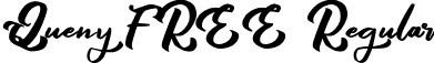 Queny FREE Regular font - Queny FREE.otf