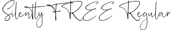 Silently FREE Regular font - Silently FREE.otf