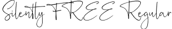 Silently FREE Regular font - Silently FREE.ttf