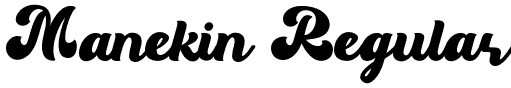 Manekin Regular font - Manekin.otf