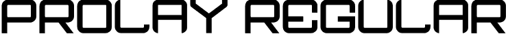 PROLAY Regular font - PROLAY.ttf