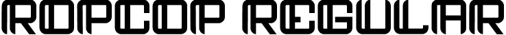 ropcop Regular font - ropcop.ttf