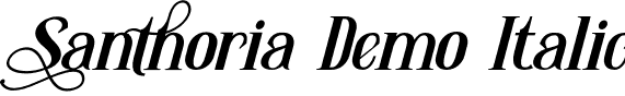 Santhoria Demo Italic font - SanthoriademoItalic-vmqDA.otf