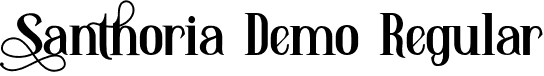 Santhoria Demo Regular font - SanthoriademoRegular-lg74d.otf