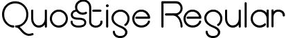 Quostige Regular font - Quostige.ttf