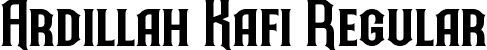 Ardillah Kafi Regular font - Ardillah Kafi.ttf