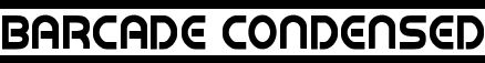 Barcade Condensed font - barcadecond.ttf