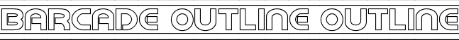 Barcade Outline Outline font - barcadeout.ttf