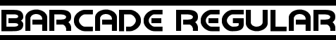 Barcade Regular font - barcade.ttf