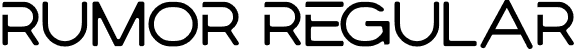 RUMOR Regular font - RUMOR.otf