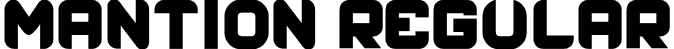 mantion Regular font - mantion.otf