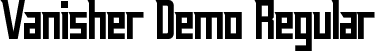 Vanisher Demo Regular font - VanisherDemoRegular.ttf