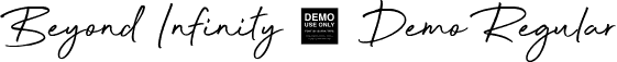 Beyond Infinity - Demo Regular font - Beyond Infinity - Demo.ttf