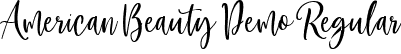 American Beauty Demo Regular font - AmericanBeauty_Demo.ttf