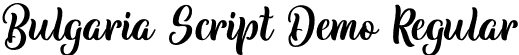 Bulgaria Script Demo Regular font - Bulgariascript-mLydx.otf