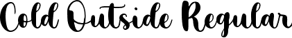 Cold Outside Regular font - cold-outside.ttf