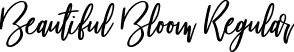 Beautiful Bloom Regular font - BeautifulBloom-Regular.ttf