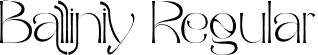 Balliniy Regular font - balliniy.ttf