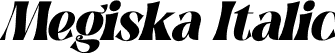 Megiska Italic font - Megiska Italic.ttf