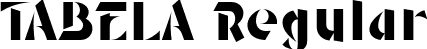 TABELA Regular font - TABELA Regular.ttf