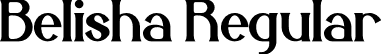 Belisha Regular font - Belisha.otf