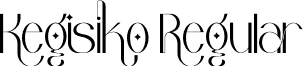 Kegisiko Regular font - Kegisiko.otf