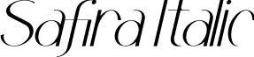 Safira Italic font - Safira Italic.ttf