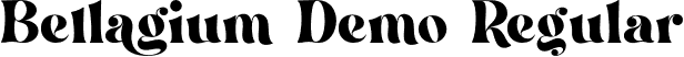 Bellagium Demo Regular font - bellagiumdemo-51rjx.otf