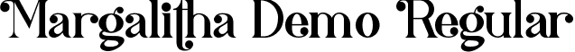 Margalitha Demo Regular font - MargalithaDemoRegular.ttf