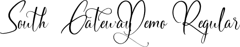 South Gateway Demo Regular font - SouthGatewayDemoRegular.ttf