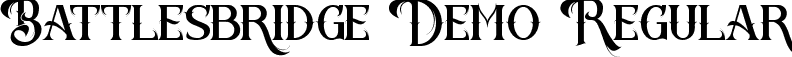 Battlesbridge Demo Regular font - BattlesbridgeDemoRegular.ttf