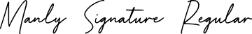 Manly Signature Regular font - Manly Signature Regular.ttf