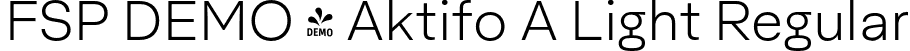 FSP DEMO - Aktifo A Light Regular font - Fontspring-DEMO-aktifoa-light.otf