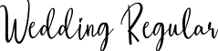 Wedding Regular font - Wedding.ttf