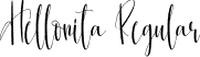 Hellonita Regular font - Hellonita.otf