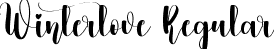 Winterlove Regular font - Winterlove.ttf