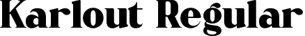 Karlout Regular font - Karlout-AL1Z7.otf