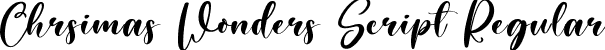 Chrsimas Wonders Script Regular font - ChrsimasWonders-Script.ttf