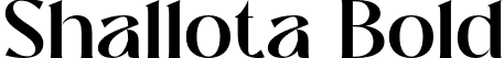 Shallota Bold font - Shallota Bold.otf