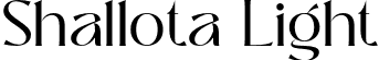 Shallota Light font - Shallota Light.otf