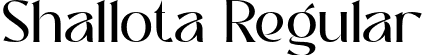 Shallota Regular font - Shallota Regular.otf