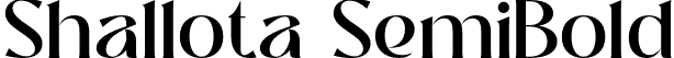 Shallota SemiBold font - Shallota SemiBold.otf