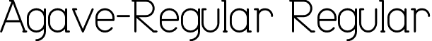 Agave-Regular Regular font - Agave-Regular.otf