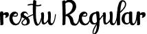 restu Regular font - restu personal use.otf