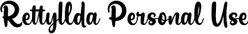 Rettyllda Personal Use font - Rettyllda-PersonalUse.otf