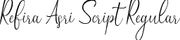 Refira Asri Script Regular font - Refira Asri - Script.otf